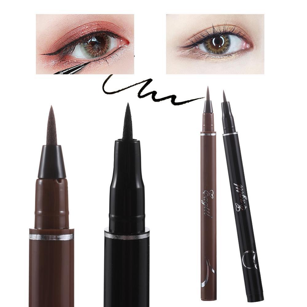 Bút Kẻ Mắt Dạng Lỏng Lâu Trôi Đầu Cọ Mềm Mại Tiện Dụng