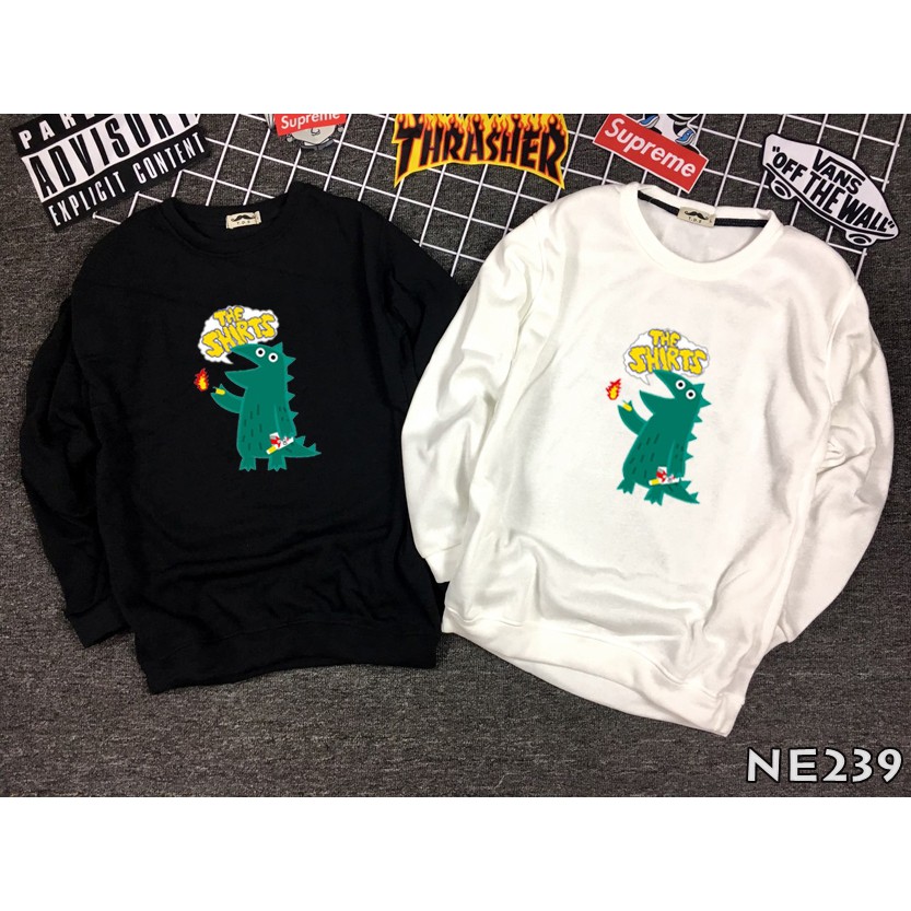 [Có VIDEO + ẢNH THẬT] Áo sweater - Áo nỉ bông tay dài UNISEX NE239