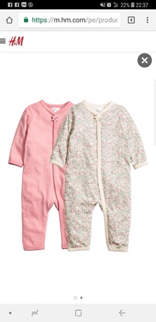Body cotton H&M bé trai bé gái