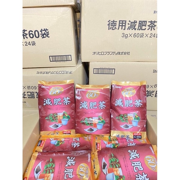 Trà TIÊU MỠ BỤNG Orihiro nhật Bản túi 60 gói