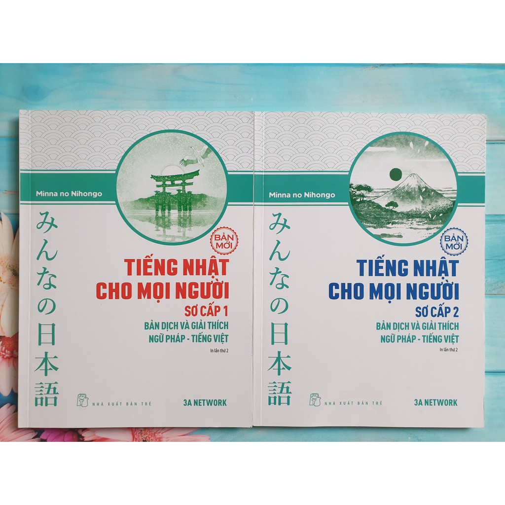 Sách - COMBO Minna No Nihongo Bản Dịch Và Giải Thích Ngữ Pháp Tập 1 & Tập 2 - Phiên Bản Mới