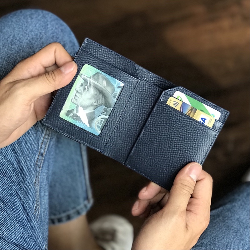 Ví nữ da bò thật Richie dáng đứng, đựng tiền thẳng, có ngăn đựng ảnh - Thiết kế chính hãng từ Lemont.