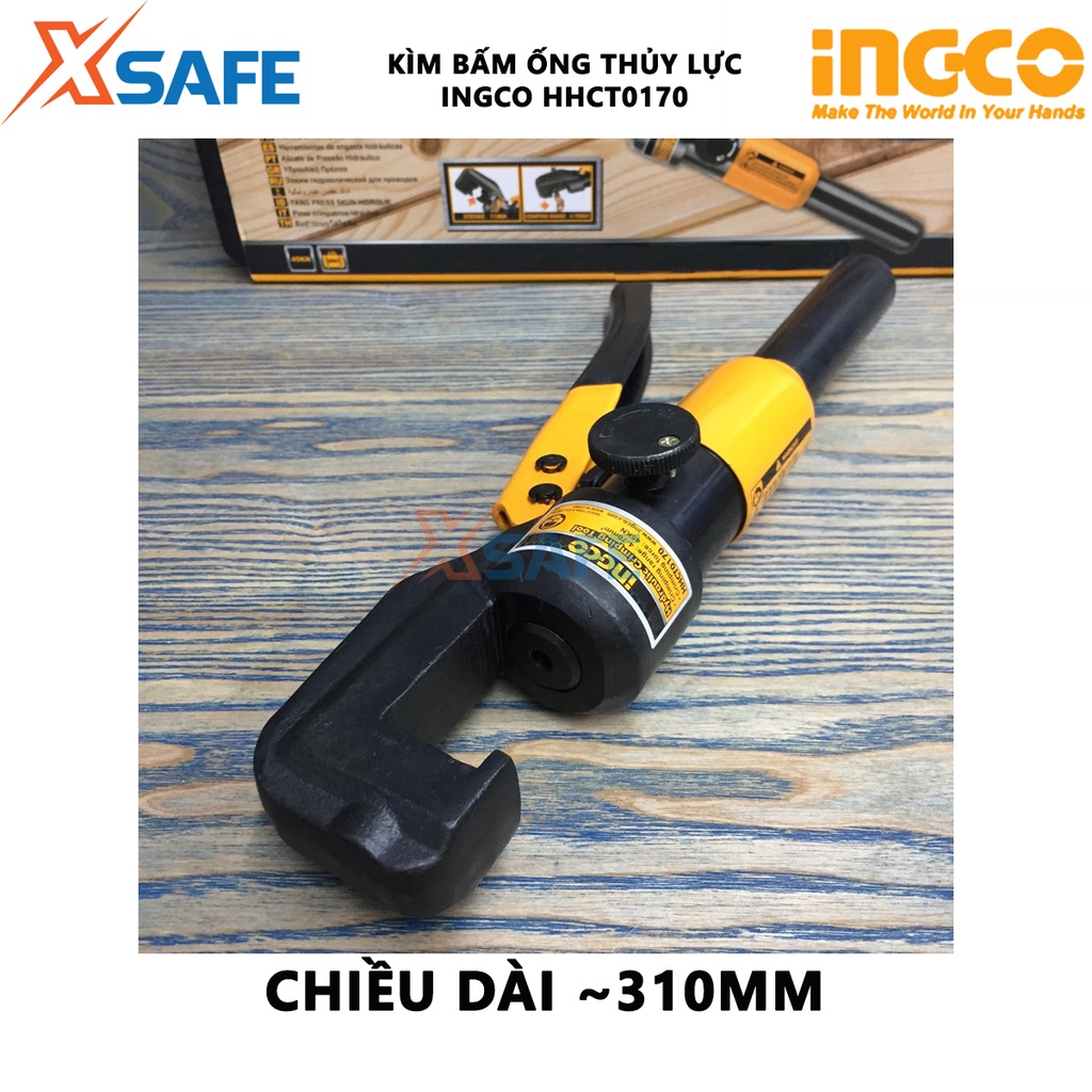 Kìm uốn ống thủy lực INGCO HHCT0170 Kềm ép cốt thủy lực nhỏ gọn, dùng ép, bấm chặt đầu cos với dây cáp - [XSAFE]