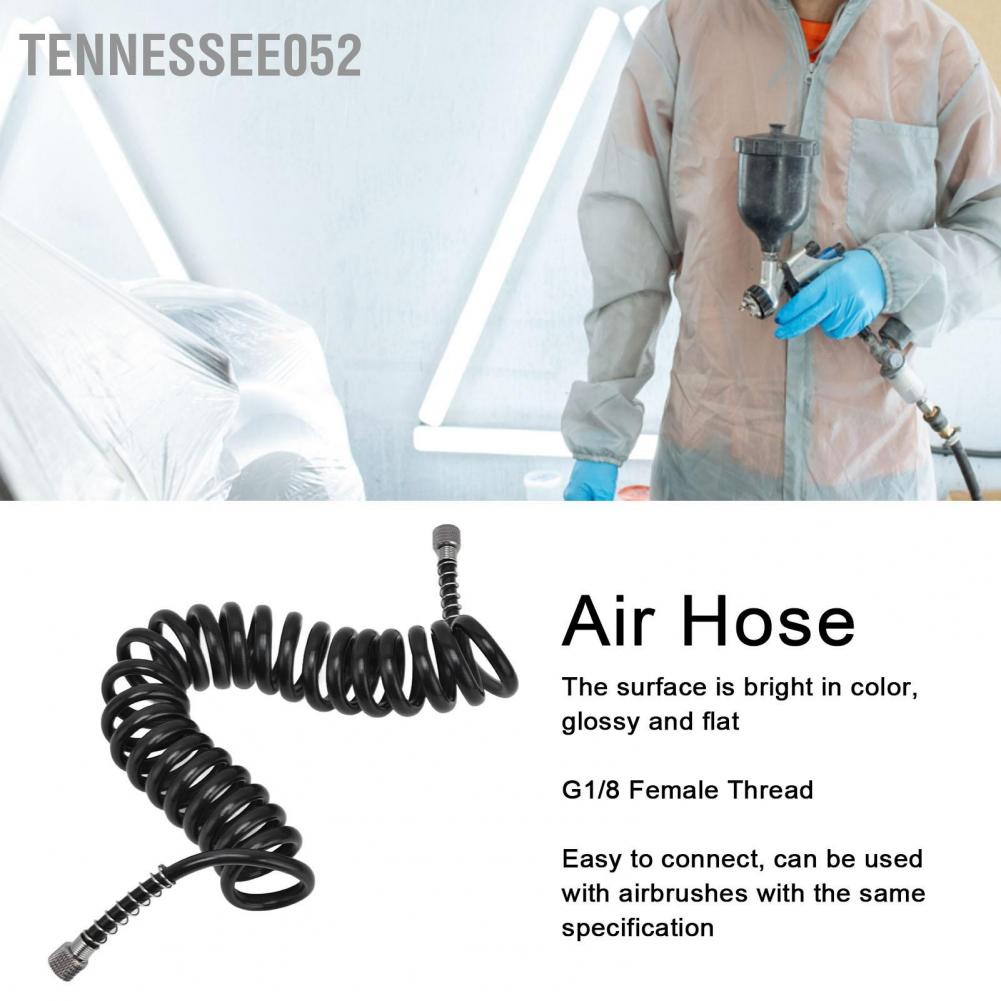 Hàng Sẵn Ống khí lò xo Polyurethane Coil với G1 / 8 Dây nối máy máy nén khi airbrush và bút sơn mô hình【Tennessee052】