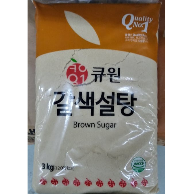 Đường vàng (nâu) Hàn Quốc 3kg - 갈색설탕