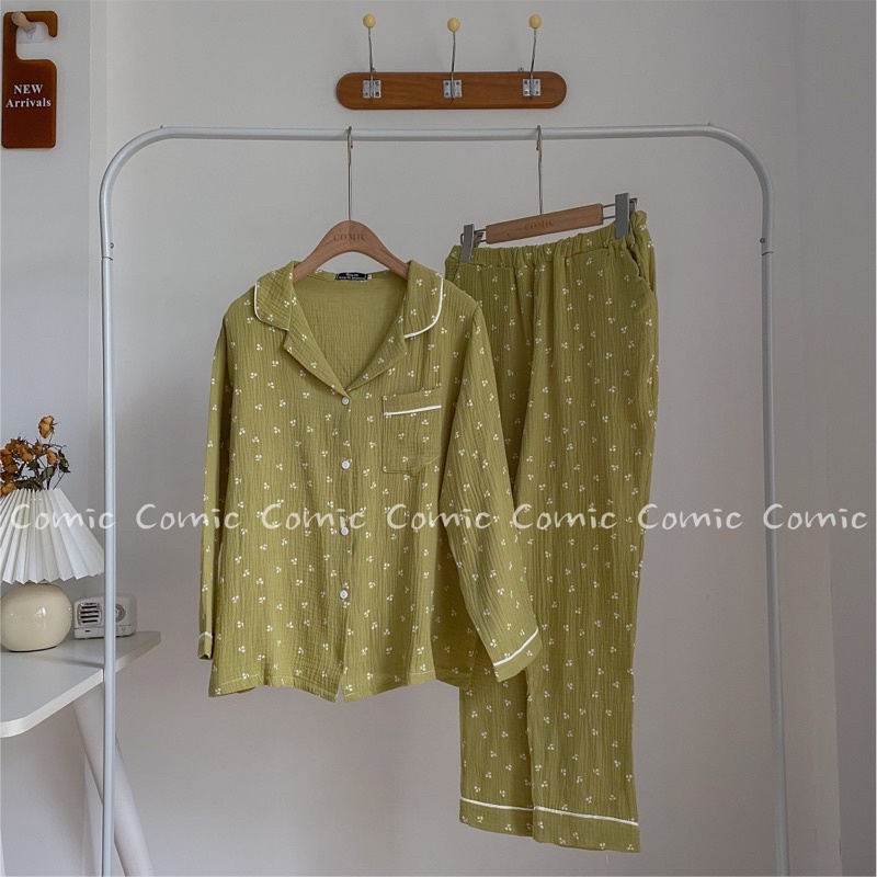 Pijama muslin COMIC - tay dài quần dài | BigBuy360 - bigbuy360.vn