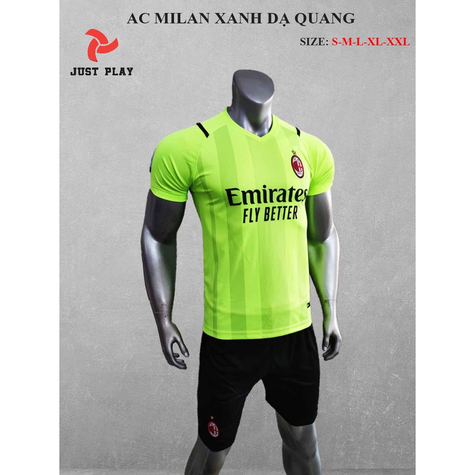 Bộ bóng đá AC Milan 2021 2022 màu xanh