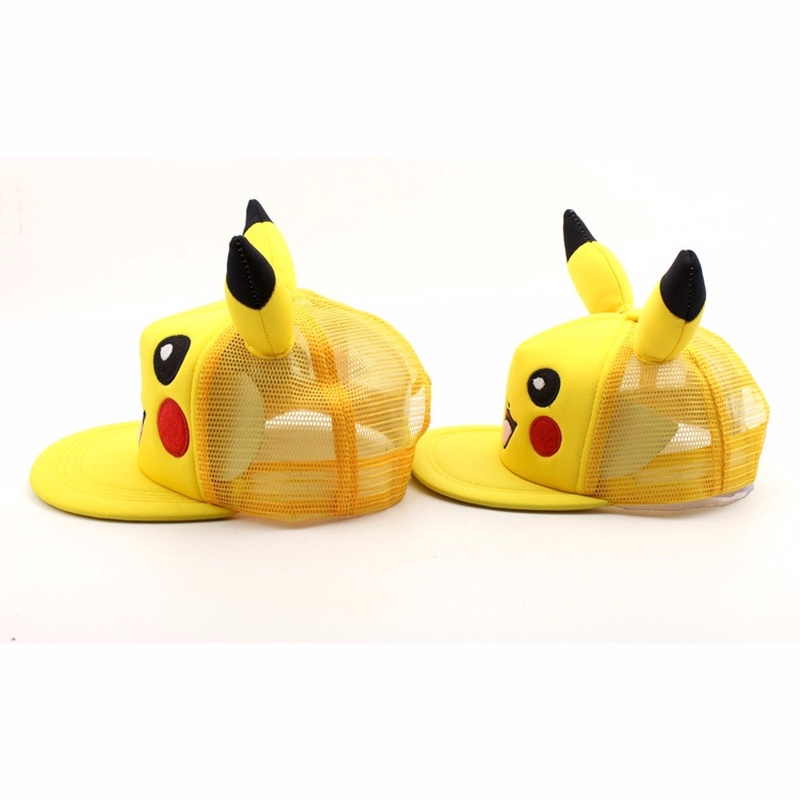 Mũ Lưỡi Trai Hình Pikachu Có Tai Có Thể Điều Chỉnh Phổ Biến