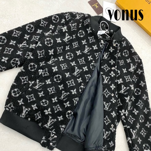 Áo khoác bomber nam nữ cao cấp I Áo bomber lông hoa tiết LV sang trọng I Áo 2 lớp cực ấm I Vonus013. | BigBuy360 - bigbuy360.vn