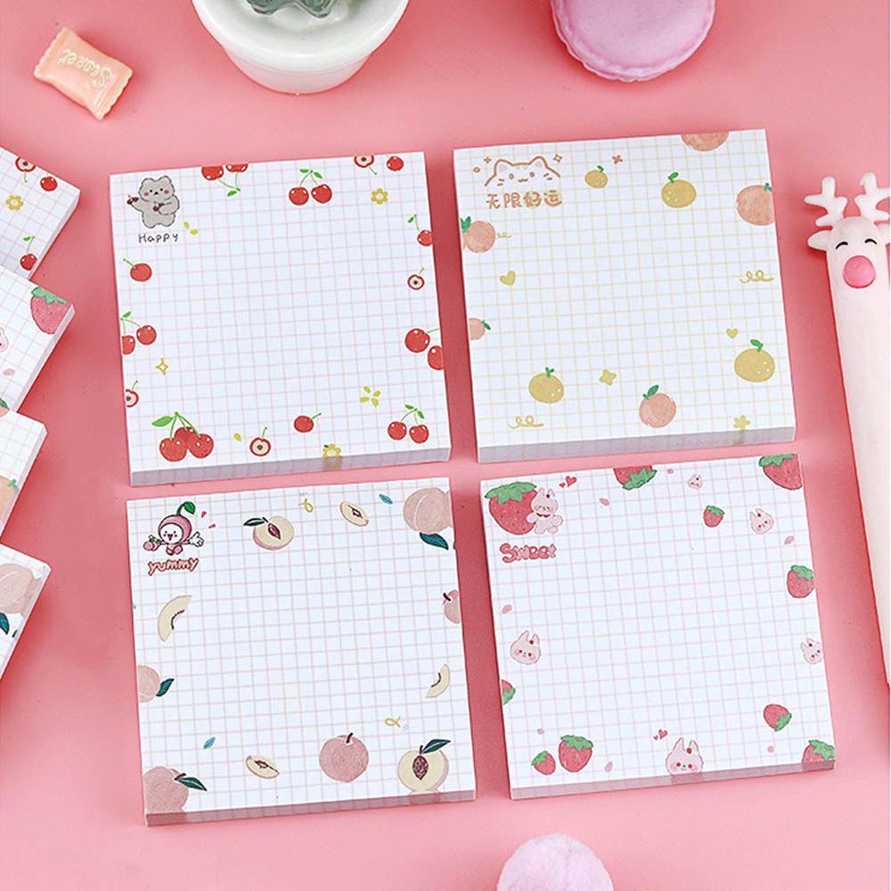 LANFY Strawberry Memo Pad Message Paper Notepad Sticky Notes Scrapbooking Mini Cherry Office &amp; School Supplies Writing Pads Memo Note Diary Book