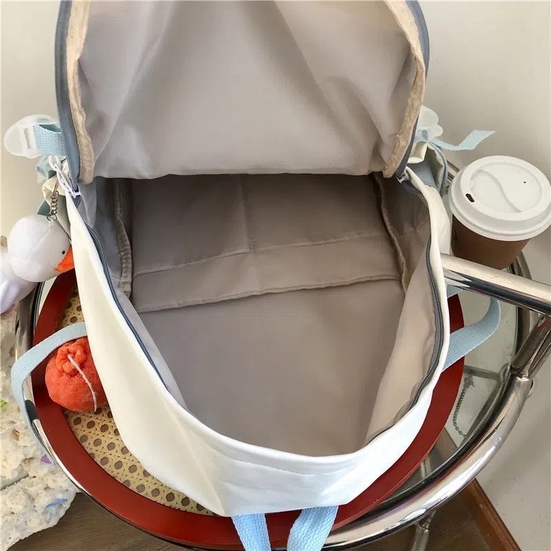 Balo Nam Nữ Unisex Màu Đen Hồng Xanh Rêu Xanh Dương Chất Canvas Đẹp Phong Cách Ulzzang Đi Học Đi Chơi Đi Du Lịch