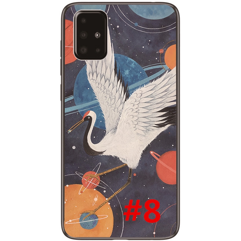 Ốp điện thoại TPU mềm hoạ tiết hành tinh hoạt hình dành cho Samsung Galaxy A71/A51/A41/A31/A2 | BigBuy360 - bigbuy360.vn