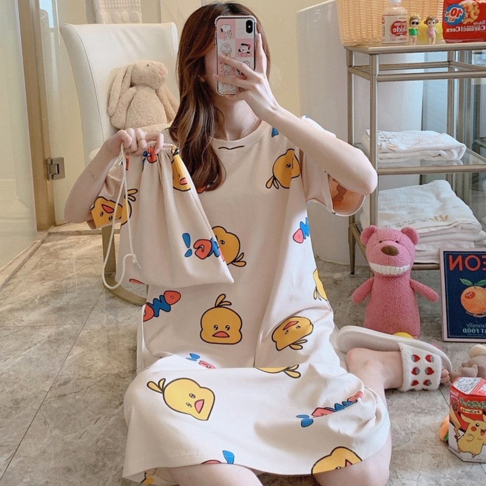 (Nhiều màu )Váy ngủ,Đầm Ngủ Cute HT02 Hot Hit