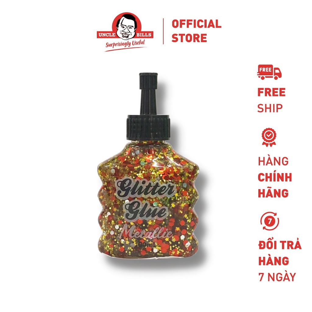 Chai Keo dán Kim tuyến Metallic 100ml Uncle Bills QE0580