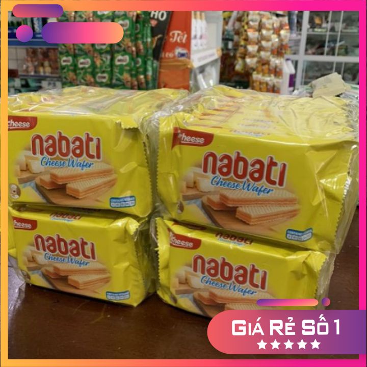 (sỉ) Thùng 12 Túi Bánh Xốp Nabati phô mai 20g/ gói (120 gói)