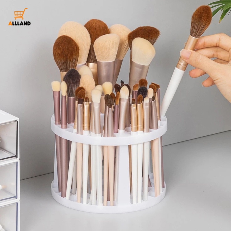 Hộp Đựng Cọ Trang Điểm Cỡ Lớn Đa Năng Màu Trắng Dễ Lắp Đặt