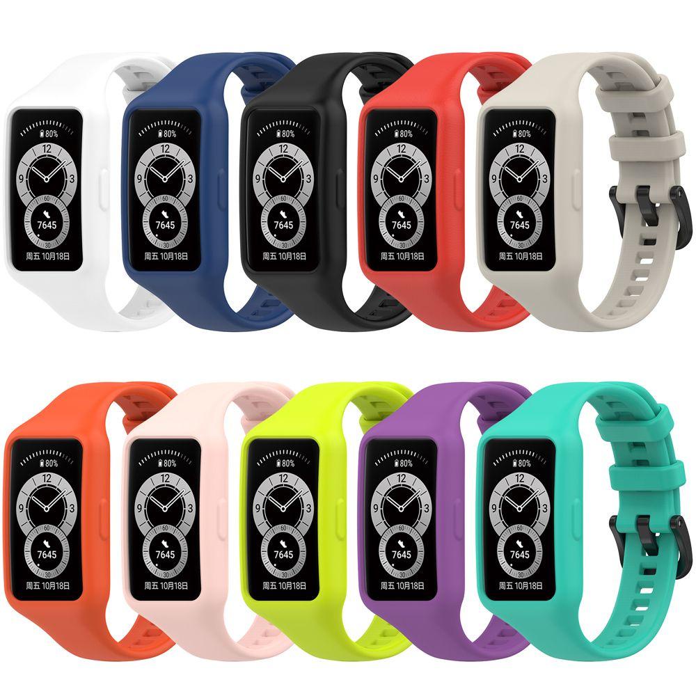 MYRONGVN Set Dây Đeo Thay Thế + Vỏ Mềm Cho Đồng Hồ Thông Minh Huawei Band 6 Honor Band 6