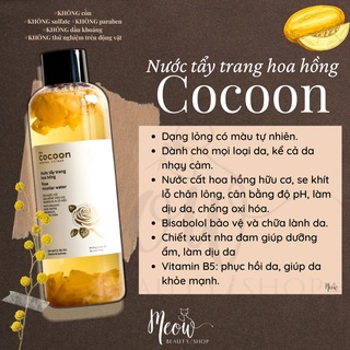 Nước tẩy trang hoa hồng Cocoon 300ml