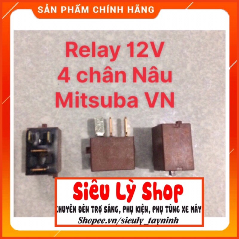 Relay 12V 4 chân, 5 chân MITSUBA zin VN