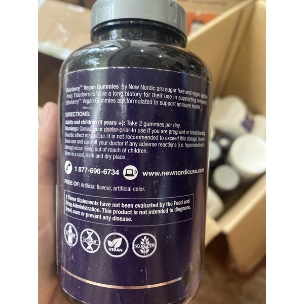 New Nordic Elderberry Vegan Gummies | Hỗ trợ miễn dịch với vitamin C