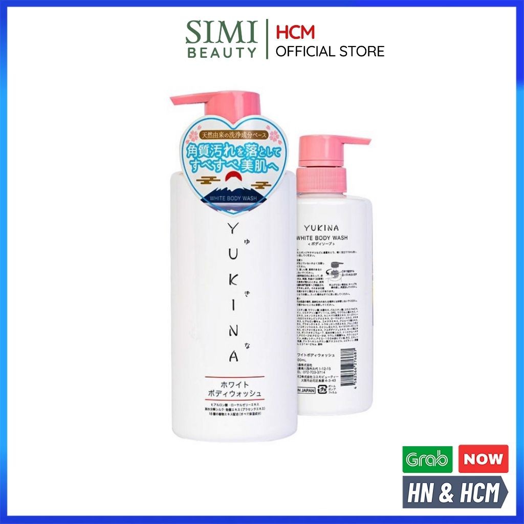 Sữa tắm trắng da YUKINA Nhật Bản thiên nhiên dưỡng ẩm thơm toàn thân body wash SIMI