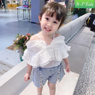Bộ 2 dây rớt vai quần đính ngọc bé gái