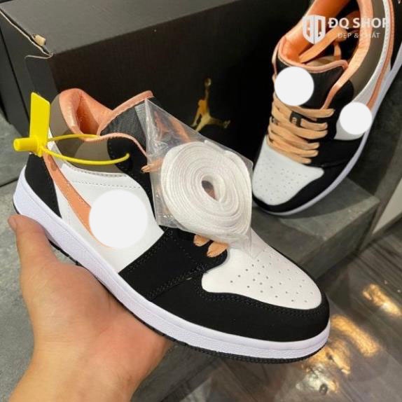 [ TẶNG Tất Cao Cấp ] ZinVG Giày jordan 1 hồng đào cổ thấp siêu đẹp dành cho nam nữ, giày jd Cổ Cao Hot Trend