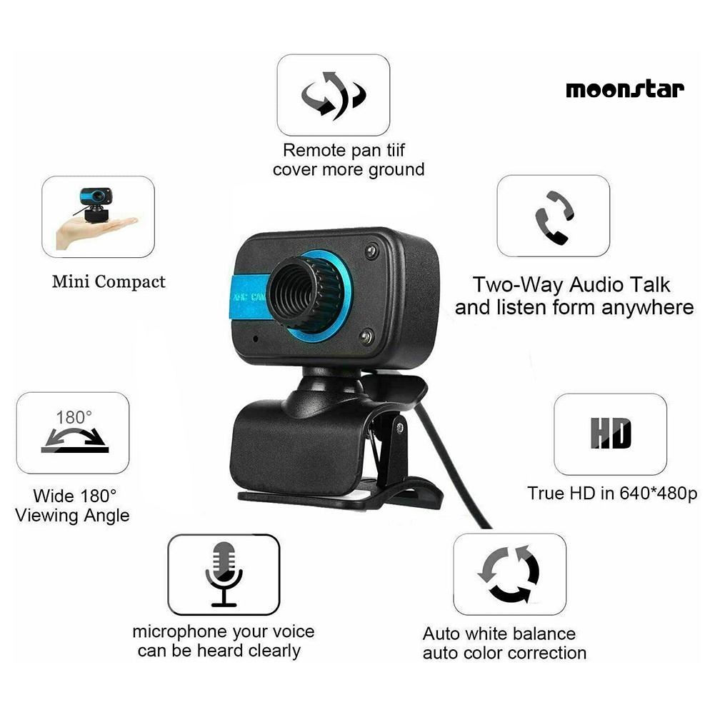 Webcam HD USB tích hợp micro cho máy tính/laptop | BigBuy360 - bigbuy360.vn