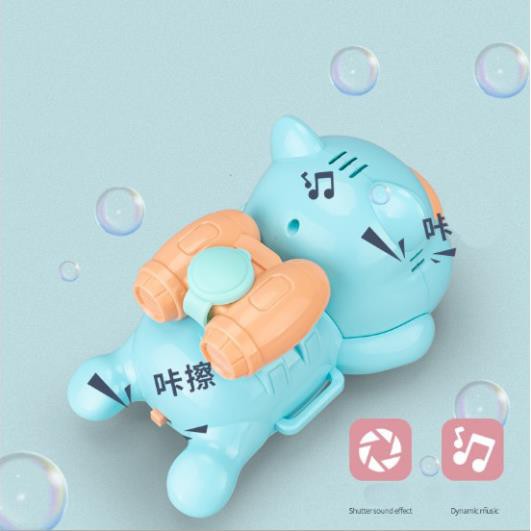 Súng Bắn Bong Bóng Xà Phòng Đeo Tay Hình Con Heo (Tặng Kèm 2 Lọ Xà Phòng và 2 Pin AA)