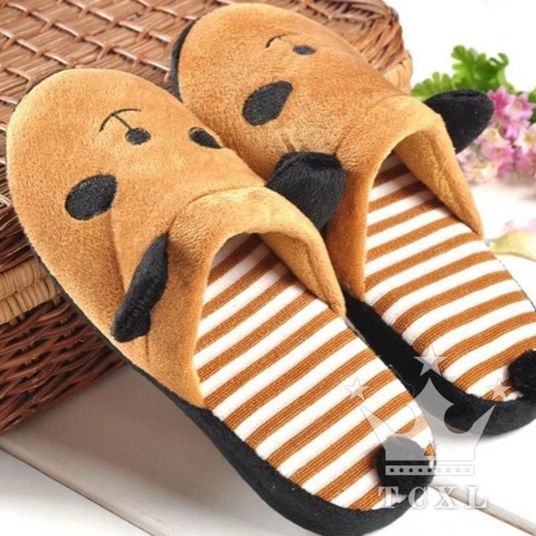 Dép bông đi trong nhà , Dép nữ PANDA đi trong nhà chống trượt giữ ấm chân cho mùa đông