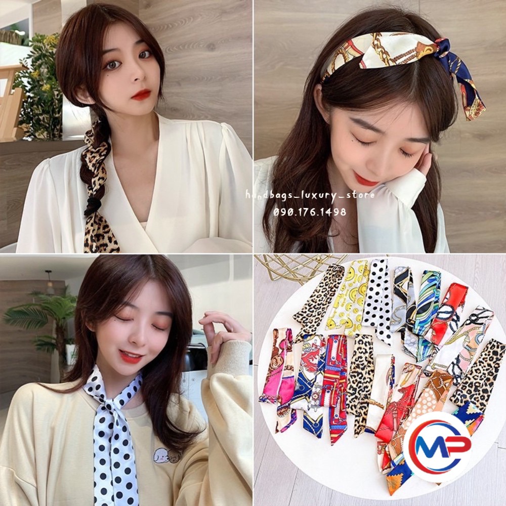 Khăn lụa quấn quai túi siêu xinh mềm đẹp, phụ kiện kiện dành cho túi xách - Hana Bag