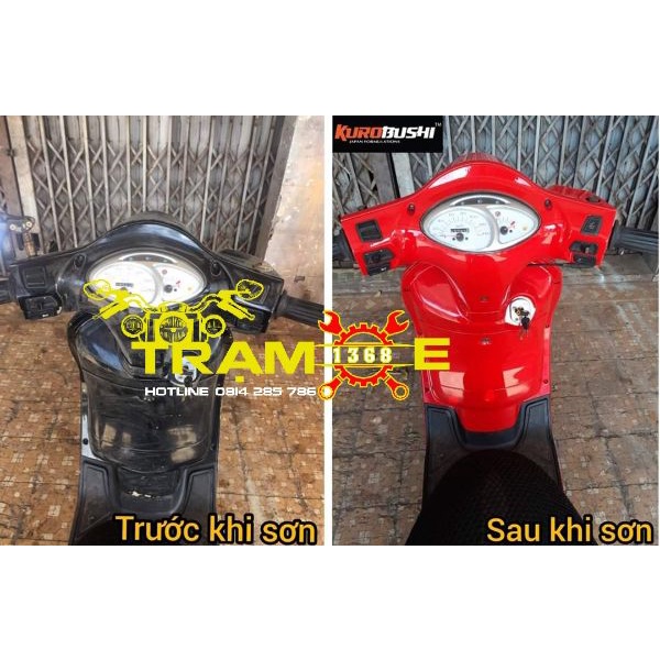 SƠN SAMURAI GÓI COMBO SƠN MÀU ĐỎ SIÊU XE FERRARI ĐỎ NỔI BẬT GỒM 4 CHAI - Trạm Xe 1368, hàng xịn giá tốt