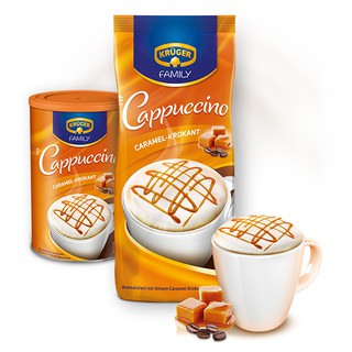Cà Phê Cappuccino Kruger Vị Caramel - Krokant 500g