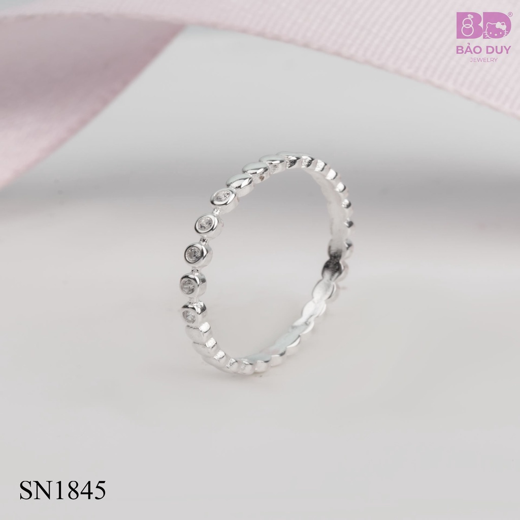 Nhẫn bạc BDSilver bi tròn - SN1845