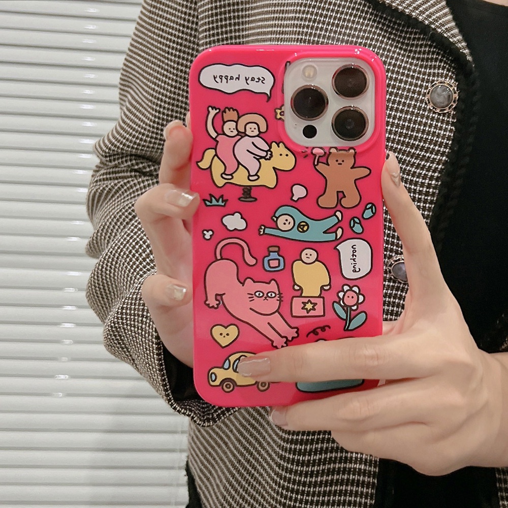 Ốp lưng iphone Ốp Điện Thoại Họa Tiết Graffiti Sáng Tạo Cho iPhone13 iPhone13 13pro max 12 8 7/8/PLUS/11/XR/XSMAX Dinuo case-III