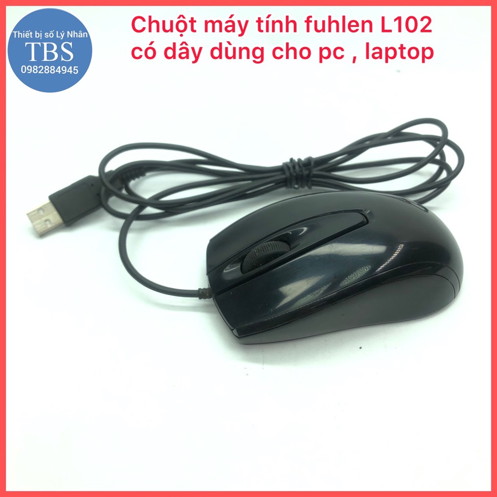 Chuột fuhlen L102 có dây dùng cho máy tính ,laptop