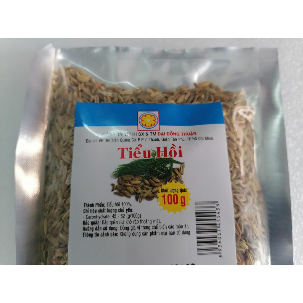 [100g] Hạt tiểu hồi ĐẠI ĐỒNG THUẬN Fennel Seeds (ddt-hk)