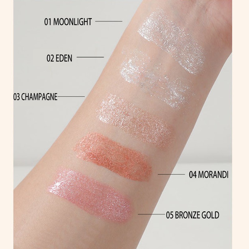 Phấn mắt dạng lỏng lâu trôi và không thấm nước 5 màu ánh sáng lung linh tùy chọn | BigBuy360 - bigbuy360.vn