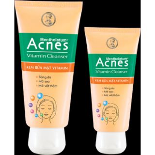 Acnes Vitamin Cleanser - Kem rửa mặt Vitamin