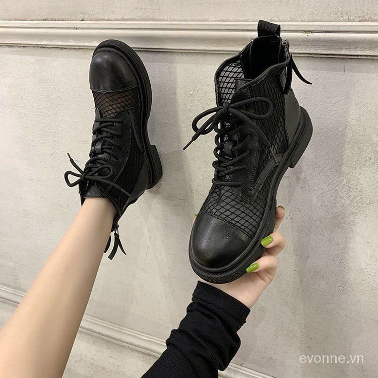 35-43Code Large Size Shoes41Mesh Hollow Sandal Boots Women's Breathable Thin Dr. Martens Boots Summer Versatile Mesh Boots42【5Month25Day After】