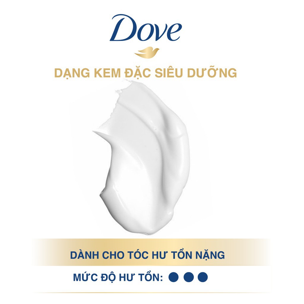 Kem Xả Dove Phục Hồi Hư Tổn 1 Phút Siêu Dưỡng Dove 1 Minute Super Conditioner Intense Repair 180ml