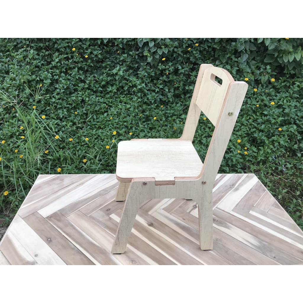 [Video lắp ráp] Ghế gỗ xinh xắn cho bé, ghế gỗ mầm non, gỗ Plywood cho bé từ 1 - 5 tuổi