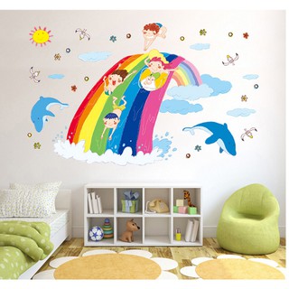 Decal cầu vồng trẻ thơ xl716757 - thaomivi