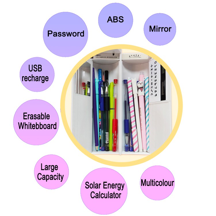 Hộp bút đa năng có khóa mật khẩu chất lượng cao