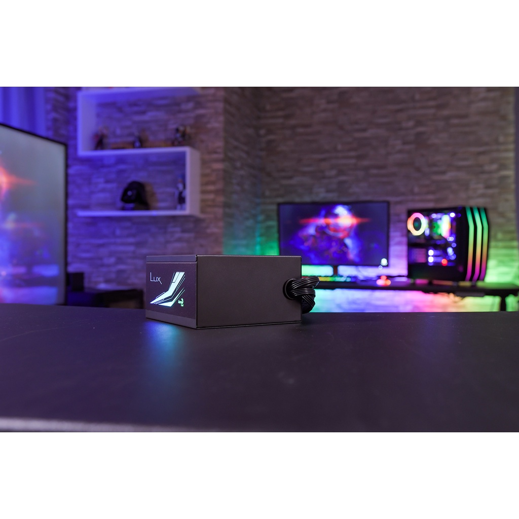 Nguồn Máy Tính Aerocool Lux RGB 750W 80Plus Bronze Chính Hãng BH 36 Tháng