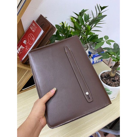 Cặp cầm tay da bò đa năng đựng ipad tài liệu A4