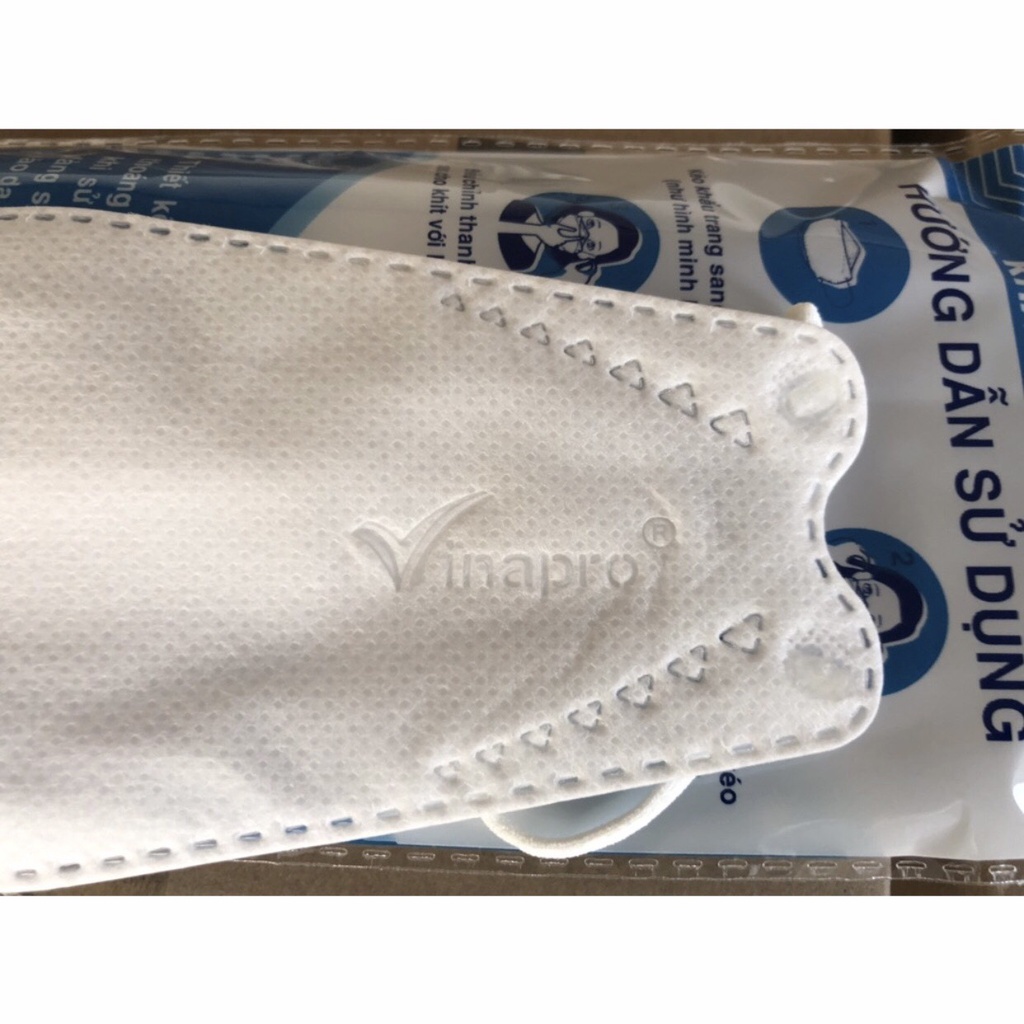 (150 Chiếc) Sỉ Nửa Thùng Khẩu Trang 4D KF94 Vinapro  Kiểu Dáng Hàn Quốc, Kháng Khuẩn, Chống Bụi Mịn