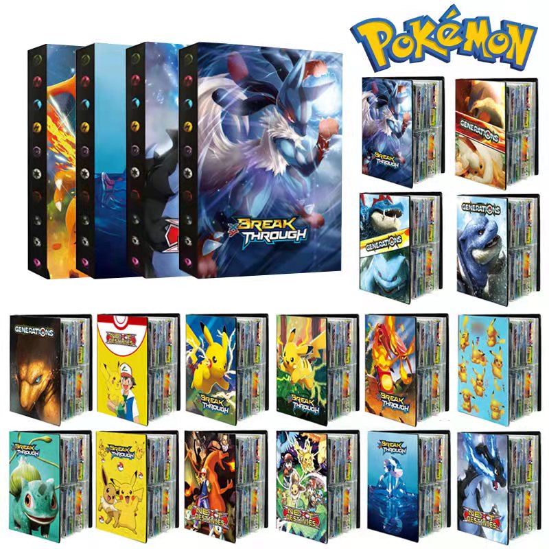 Album Sưu Tầm 240 Thẻ Hình Bản Đồ Pokemon Kèm 240 Thẻ