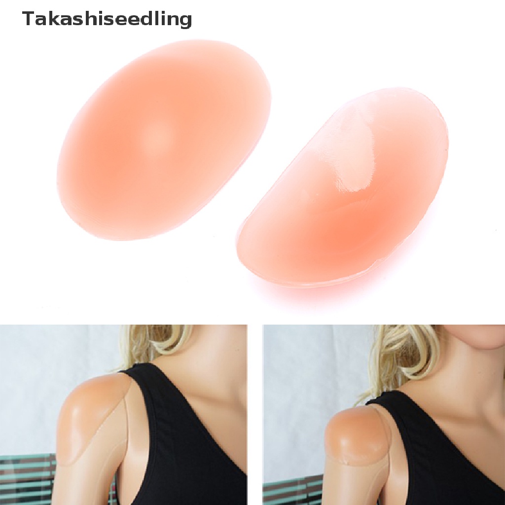 1 Cặp Đệm Silicone Mềm Dán Nâng Ngực Vai Vô Hình Size S / L