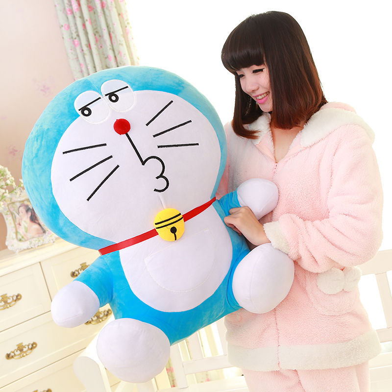 Búp Bê Nhồi Bông Hình Doraemon Màu Xanh